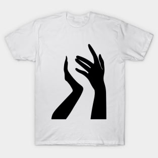 Woman's hands (black) T-Shirt